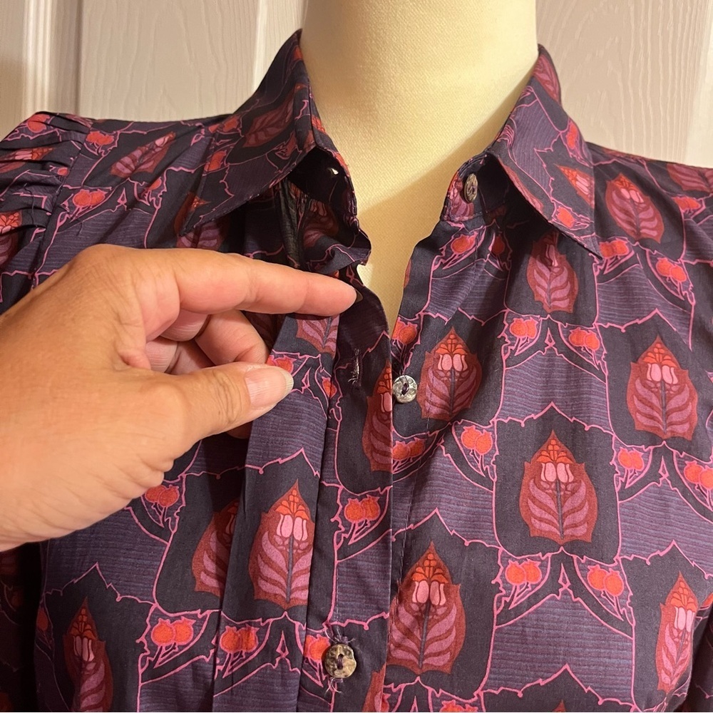 Laroque Elegant Long Sleeve Floral Dress - Picture 4 of 15